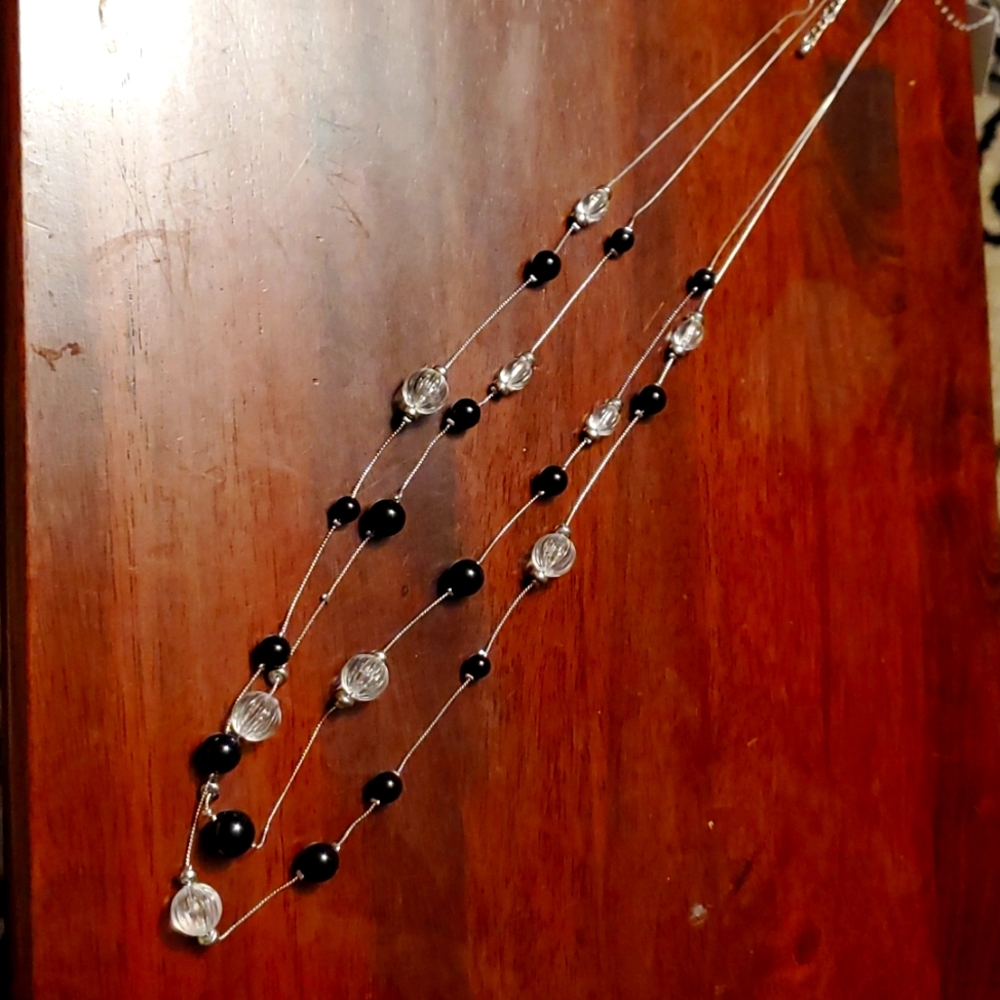 Long dual layer necklace